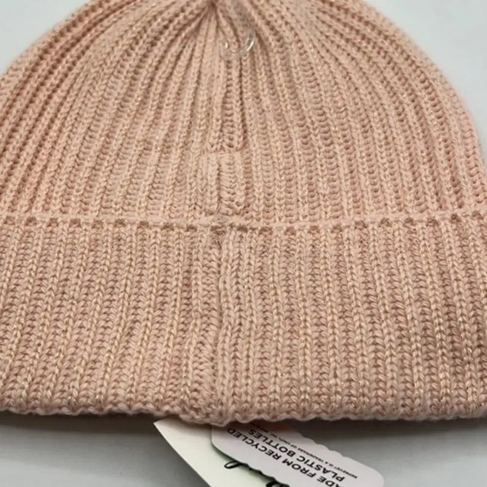 Style & Co Blush Solid Shine Cuff Beanie NWT